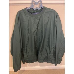 Polo Golf XL  poly pullover green‎ Windbreaker Vintage  90's